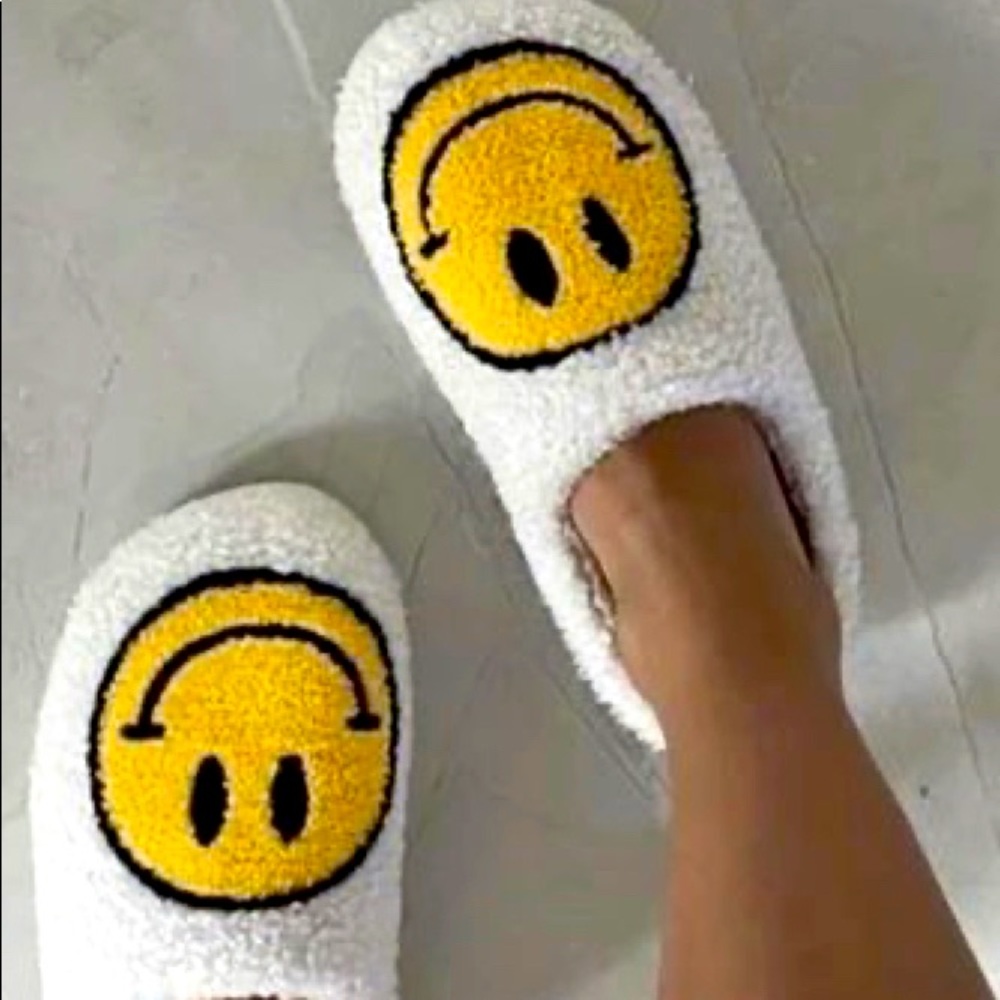 Smiley face slippers
